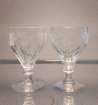 Sigfried <br>
rødvin, gravert Vinglass fra Hadeland