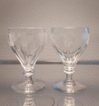 Sigfried <br>
rødvin, gravert Vinglass fra Hadeland